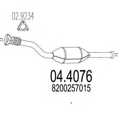 MTS 04.4076 Catalytic Converter